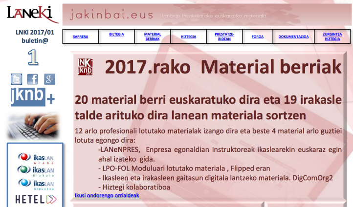 Lanbide Heziketarako material euskaratuak,  Laneki elkartearen eskutik